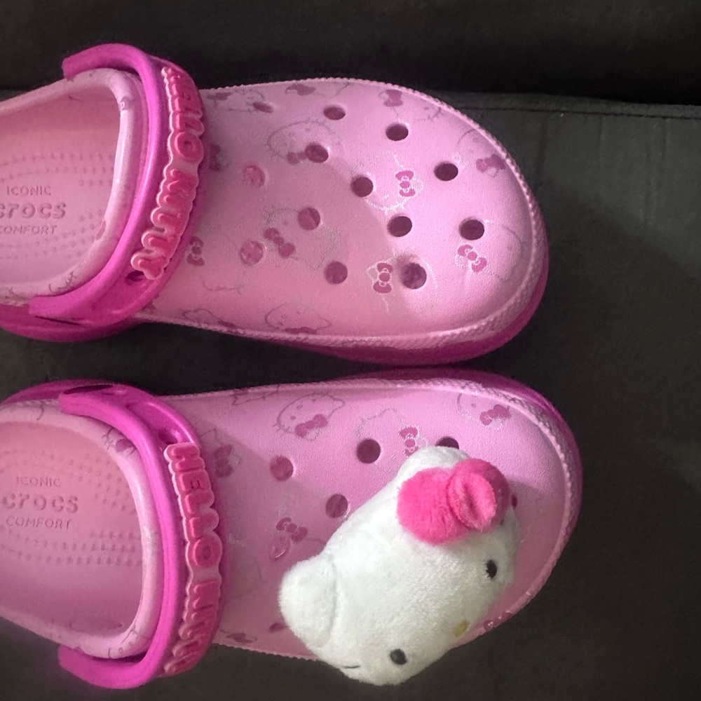 CROCS Pink Kids Sandals with Character Design